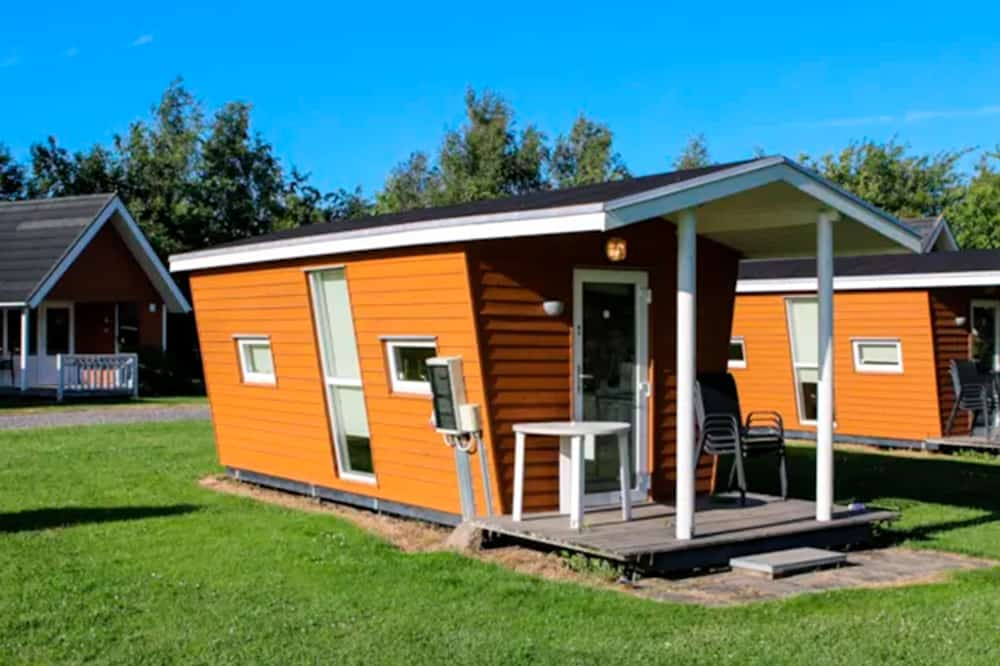 Lille campinghytte på Lægårdens Camping